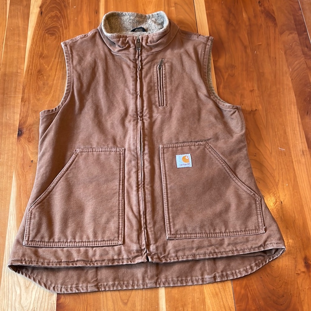 Vintage wool lined Carhartt Womens Vest - size small. Great condition